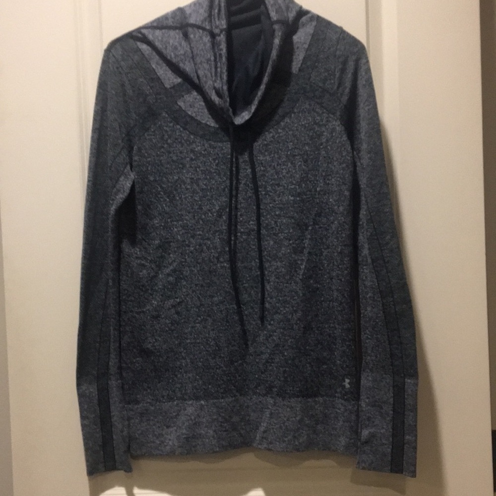 Under Armour women Threadborne Seamless pullover funnel neck top thumbhole Small